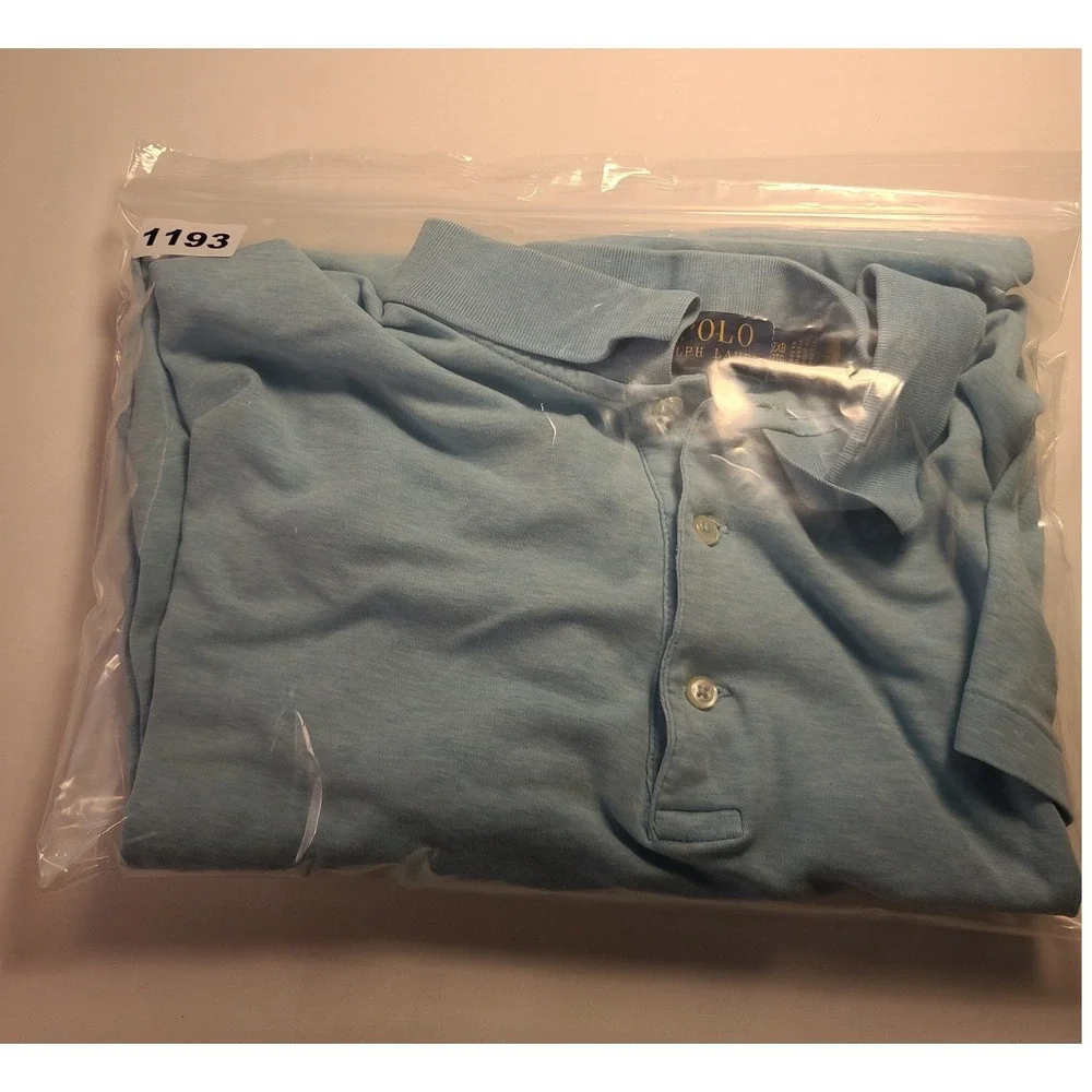 Polo Ralph Lauren blue tags placket